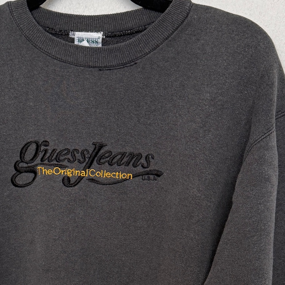 Vintage 90s Embroidered Guess Crewneck Sweatshirt